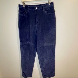 L.L. Bean Women's Navy Corduroy Pants